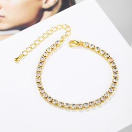 New Personalised Simple Versatile Full Diamond Chain Bracelet Autumn New Bracelet Factory Stock