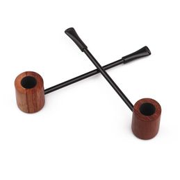 Smoking Pipes 145mm rosewood round bottom slender extension pipe