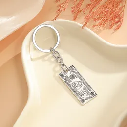 Keychain 100 Dollars Money Pendants DIY Men Jewellery Car Key Chain Ring Holder Souvenir For Gift