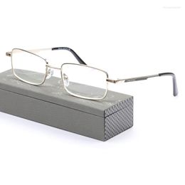 Sunglasses Business Grade Glass Lens Reading Glasses Women Retro Presbyopic With Case Computer