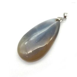 Pendant Necklaces Natural Stone Agate Water Drop Shape Pendants For Jewelry Making DIY Necklace Jewellery Charms Accessories Women Gift