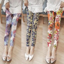 Women's Pants Summer Mesh Breathable Women's Leggings Geometric Printing Elasticity Cool Lolita Tie Gauze Pencil Wholesale