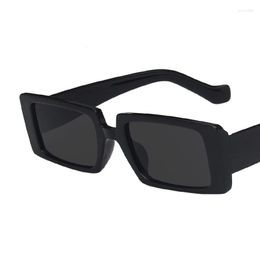 Sunglasses Fashion Square Women Hip-hop Glasses Spectacles Female UV400 Red Designer Eyeglasses