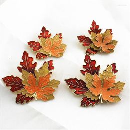 Brooches Vintage Multi-layer Alloy Dripping Oil Brooch Clothing Accessories High-quality Pin For Women Fashion Corsage