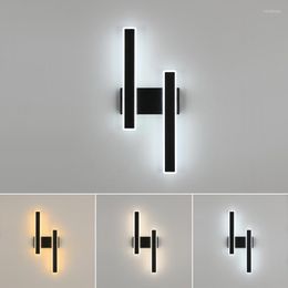 Wall Lamp Modern Design Minimalism 3 Colours LED Light Indoor Lighting Fixtures For Bedroom Living Room Reading Table Beside