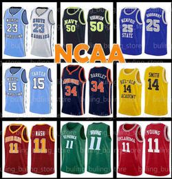 Ncaa 25 Penny Hardaway Basketball Jersey 12 John Stockton 34 Charles Barkley College Toni Kukoc North Carolina Lower Merion Will Smith Carlton Bank