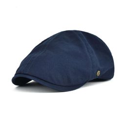 Berets VOBOOM Cotton sboy Cap Men Women Ivy Flat Caps Spring Summer Gatsby Hats Driver Cooker Retro Boina for Male Female 230509