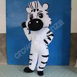 New Adult Lovely Zebra Mascot Costume Carnival performance apparel Anime Halloween AdCharacter Outfits
