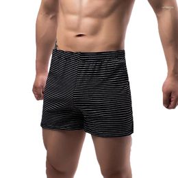 Men's Sleepwear Men Sleep Bottoms Underpants Striped Breathable Casual Shorts Pants Trunks Tracksuits Sweatpants Underwear Loungewear