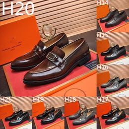 luxurious Loafers Dress Bridegroom Best Men Shoes Party Genuine Leather Original Fashion Designer Handmade Shoes for Men