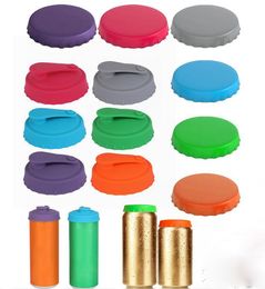 Bar Tools Silicone Coke Can Covers No Odor Leak-proof Flexible Reusable Food Grade Leak Proof Protection Soda Silicone Can Lids df227