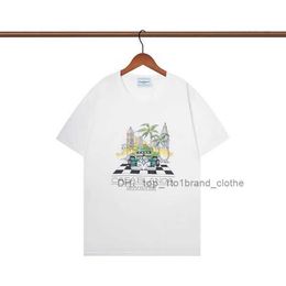 2023 Summer Mens Shirt Casablanc Women Print Tee Brand Designers Men T-shirts Man 100% Cotton Clothing S-2xl 5 VTZ9