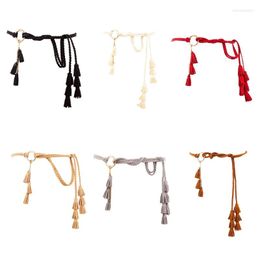 Belts Ladies Bohemian Style Waist Belt Delicate Fringe Decors Braided Summer Dress Women Seaside