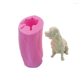 Baking Moulds 1 Piece 3D Dog Pastry Silicone Mould Cake Decoration Chocolate Fondant