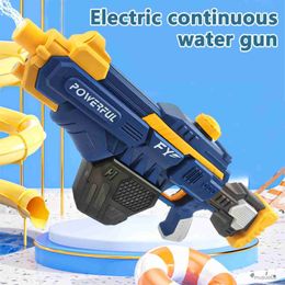 Sand Play Water Fun Full Automatic Electric Water Gun Water Soaker Guns Large Capacity Summer Pool Party Beach Outdoor Toys for Kids Adult