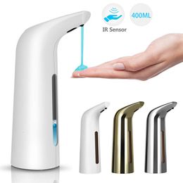 Liquid Soap Dispenser 400ML Handsfree Home Kitchen Hand Washer Bottle Automatic Bathroom Touchless Container 230510