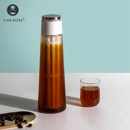 Tools TIMEMORE Store Ice Coffee Pot Glass Cup With Filter Portable Minimalism Coffee Utensils For Kitchen Home Trave Office