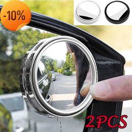 360° Adjustable Round Frame Convex Blind Spot Mirror for Car Rearview - Enhance safety glasses over glasses and Comfort