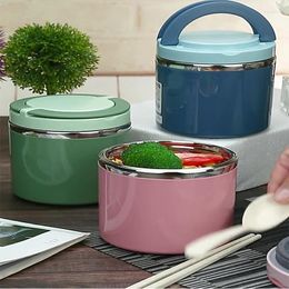 Dinnerware Sets Lunch Box For Kids Portable Outdoor Stainless Steel Bento Leak-Proof Container Kitchen