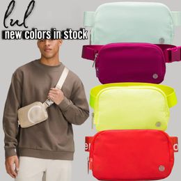 10a designer Yoga Waist lulu Bag lulu lemon womens Fleece chest fanny pack Crossbody 1L 2L high capacity everywhere belt Bag Luxury bumbag nylon canvas shoulder bags