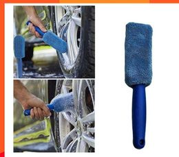 New 1PC Car Wash Detailing Car Cleaning Brush Microfiber Wheel Rim Brush For Car Trunk Motorcycle Auto Detailing Brush