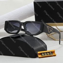 Classic Triangular Sunglasses Luxury Designer Sunglasses For Women Simple Letter Men Driving Sun Glasses Outdoor Travel UV Protective With Box