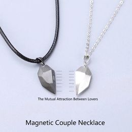 Pendant Necklaces Couple Necklace Magnet Suction Wishing Stone Creative Attraction Pendants Men Women Love Fashion Personality Jewellery