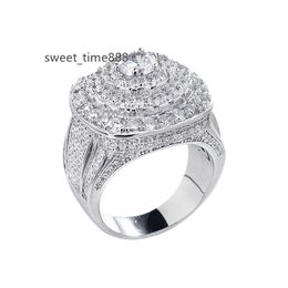 VVS D Colour Moissanite Diamond Men Ring 925 Sterling Silver Finger Moissanite Engagement Ring