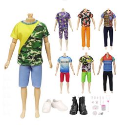 Кен -кукольная одежда модная мужская кукольная одежда аксессуары 7 топов и брюки+15 комплектов медицинских инструментов Diy детская заправка игра