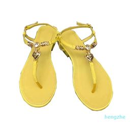 fashion women slippers straps Diamond Buckle Love sexy beach casual designer sandals Party work Flats women shoes