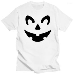 Men's T Shirts Jack O' Lantern Face Men's Shirt Haloween Pumkin Unique Tees Short Sleeve O Neck T-Shirts Pure Cotton Printed