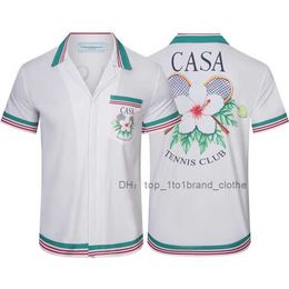 Casablanca Men Mens Shirts Fit Casual Dress Popular Polo Clothing Topquality Shirt Us Size 3 0X9B