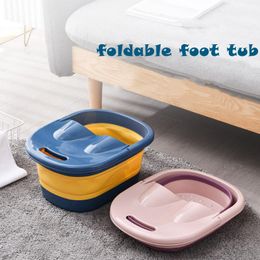 Bathtubs Nordic Folding Foot Bath Bucket Plastic Foot Bath Tub Thickened Foot Wash Bucket Massage Bucket Household Adult Foot Wash Basin