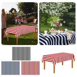 Table Cloth Clothes For Tables Independence Day Decoration Plastic Tablecloth Flag Party Football