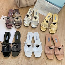 Designer Herren Damen Sandalen mit korrektem Blumenkasten Staubbeutel Schuhe Schlangendruck Slide Sommer breite flache Sandale Slipper