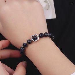 Bangle Vintage Charm Bracelet & For Women Blue Sand Stone Transfer Beads Star Moon Fashion Jewellery Wholesale