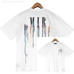 Limited Edition Designer t Shirt of 2023 Rabbit Year New Couples Tees Street Wear Summer Fashion Splash-ink Letter Print Design Couple Short Sleevesda9g