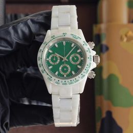 Watch Quartz Movement Watch 43mm Ceramic Case Fashion Wristwatch Montre De Luxe
