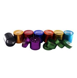 Smoking PipesAluminum alloy flat plate with color box grinder, metal cigarette grinder, cigarette set