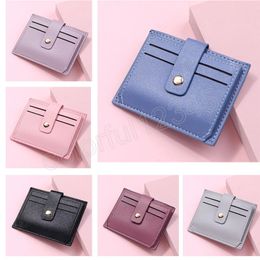 Women's Wallet Short Coin Purse Fashion Pu Leather Multi-Card Bit Card Holder Mini Clutch For Girls Student Card Case Wallet