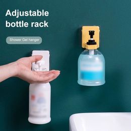 Telescopic Adjusting Shower Gel Shelf Strong Self Adhesive Wall Mounted Liquid Soap Holder Bathroom Shelves Creative Waterproof Multifunctional