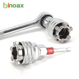 Electric Wrench Binoax Universal Sleeve Adaptive Socket 3/8 Inch 10-19mm Drive Repair Tools 230510