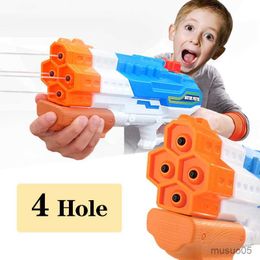 Sand Play Water Fun Hole Summer Water Gun Guns for Children Large Capacity Water Toys Pistol Cannon Outdoor Pool Beach Toy for Boys