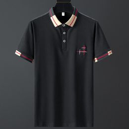 Men's Polos High-end Brand Polo Shirt Men's Short Sleeve T-shirt Summer Leisure Korean Fashion Shirt Collar Paul Shirt Men's Clothe 230510