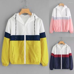 Racing Jackets Outdoor Cycling Jacket Hooded Sport-wear Women Long Sleeve Patchwork Thin Skinsuits Zipper Pockets Sport Coat Clothing 2023