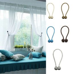 Curtain Home Decorations 1Pc Pearl Magnetic Ball Tie Rope Simple Versatile Buckle for s Living Room Storage 230510