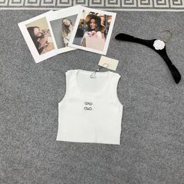 Summer Tshirt For Knits Tee Knitted Sport Tshirts Relaxed Tank Women T-shirt Cropped Top New T Shirts quality Tops Woman Vest Yoga Tees