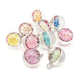 Charms Fashion Mticolor Dried Flowers Beads For Jewellery Making Supplies Handmade Bk Fit Necklace Diy Kids Drop Delivery Findi Dhgarden Dhbxo