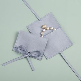 Storage Bags Microfiber Jewelry Packaging Pouches For Wedding Rings Earrings Necklace Christmas Presents Gift Bag Small Drop