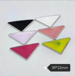 Top Hanging Plating Grinding Paint Triangle Mark Alloy Ornament Hair Accessories Hair Hoop Hair Clip Hair Band Rubber Band All-Match Accessories 39*22M